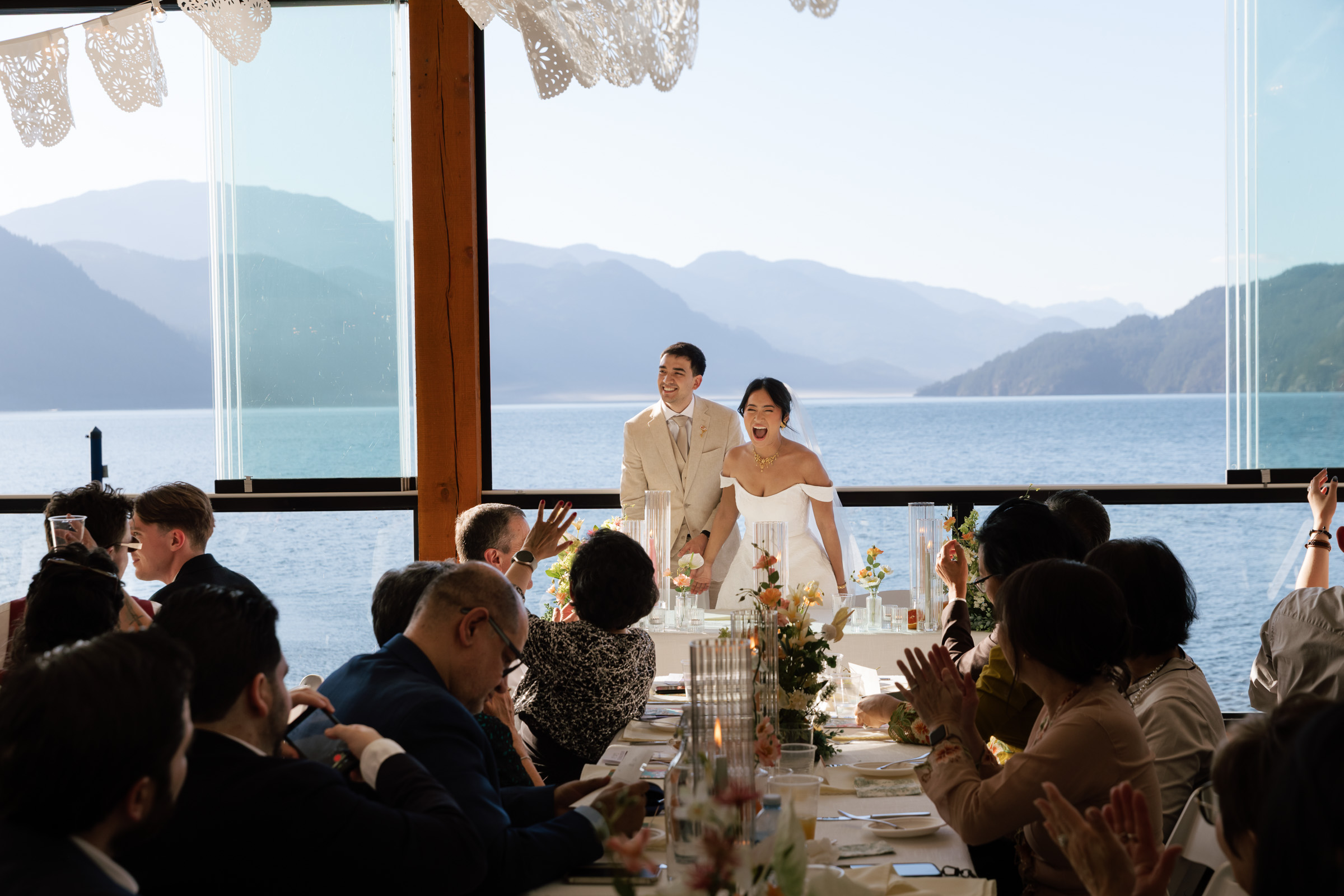 The lodge on harrison lake wedding photographer