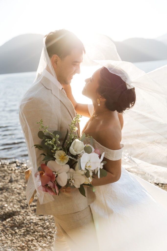 The lodge on harrison lake wedding photographer