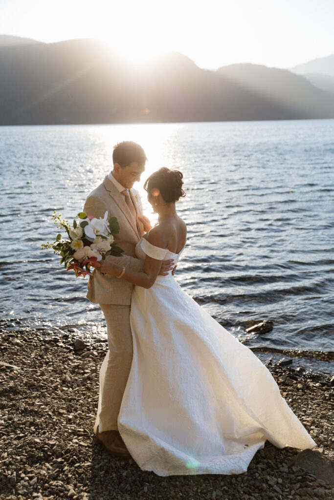 The lodge on harrison lake wedding photographer