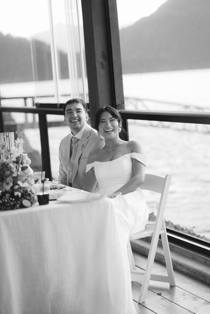 The lodge on harrison lake wedding photographer