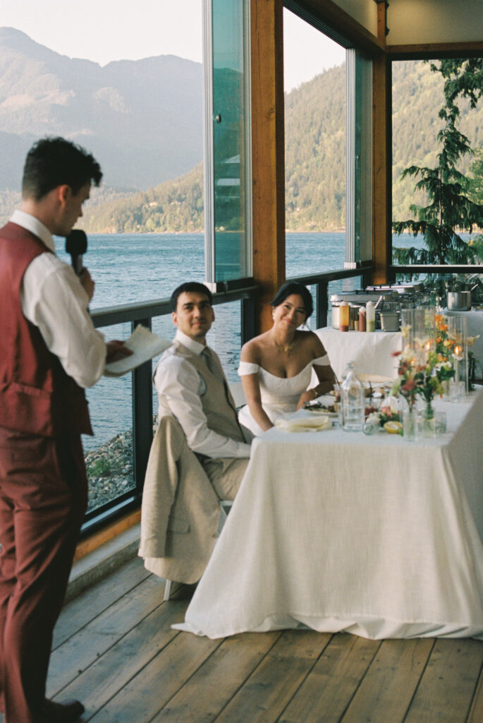 The lodge on harrison lake wedding photographer